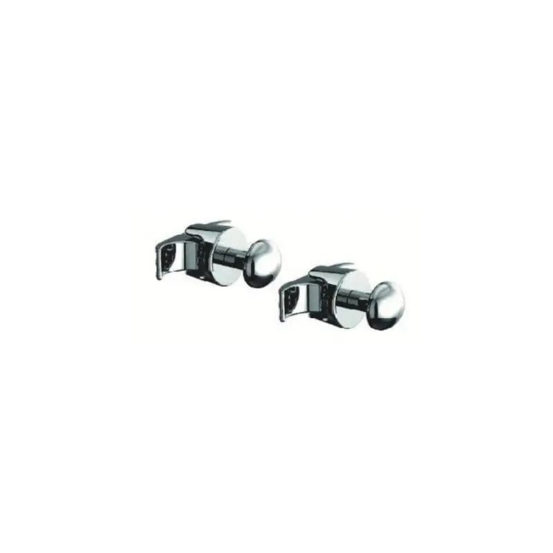 Pochi pezzi rimasti - Cordivari Set Appendini 2 pezzi Lisa 22/25 Cromati Porta Asciugamani Per Radiatori Termoarredo