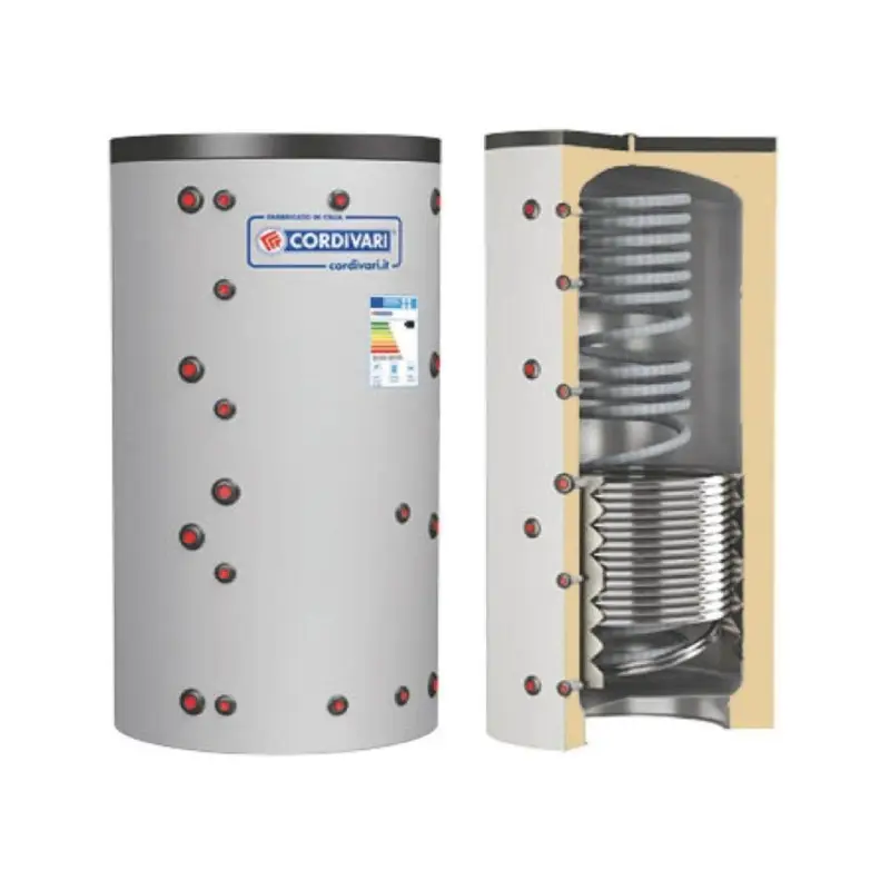 Cordivari Termoaccumulatore Eco Combi 2 VB 500 L con 1 Scambiatore Corrugato e 1 Scambiatore Fisso a Coibentazione Rigida | Acquista dal produttore