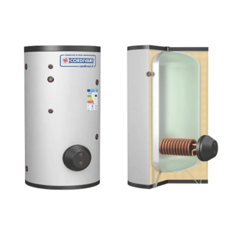 Consigliato | Cordivari Bollitore in Acciaio Extra 1 Plus WRB 300 L con Scambiatore Alettato Coibentazione Rigida in Polywarm