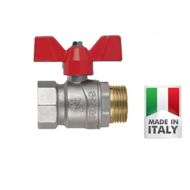 Valvola a sfera M/F da 1/2 a 1" a farfalla - Risparmio extra