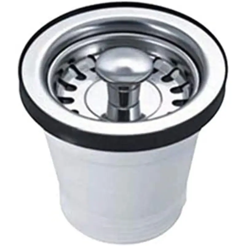 Bonimini Piletta Basket in Pvc Bianca per lavelli - 1"1/2 x Diam. 70 - Risparmia di più