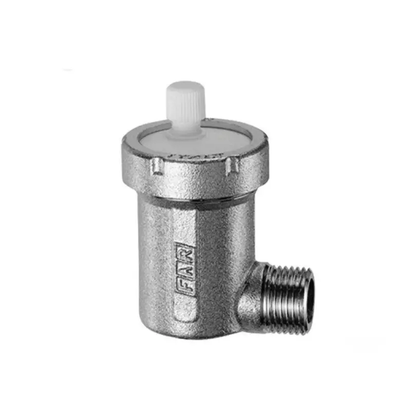 FAR Barilotto Sfogo Aria Con Attacco Laterale Curvo Valvola di Sfiato Automatica Ø1/2" Cromato | Promozione speciale