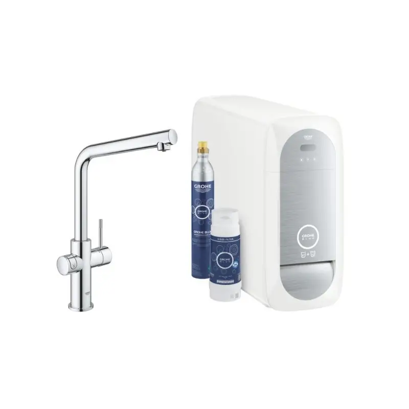 Appena arrivato - Grohe Blue Home Rubinetto Multifunzione Bocca L WiFi StarLight Cromo Acqua Filtrata Naturale Frizzante - 31454001