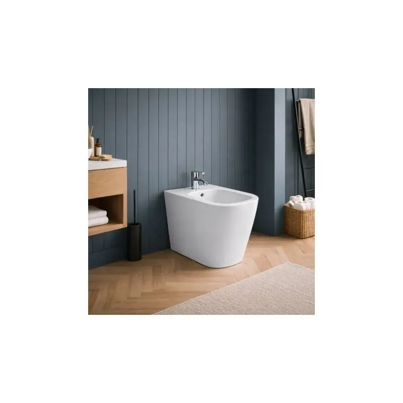 Acquista dal produttore - Azzurra Ceramica Bidet da Terra Monoforo Collezione Build Ceramica Bianca