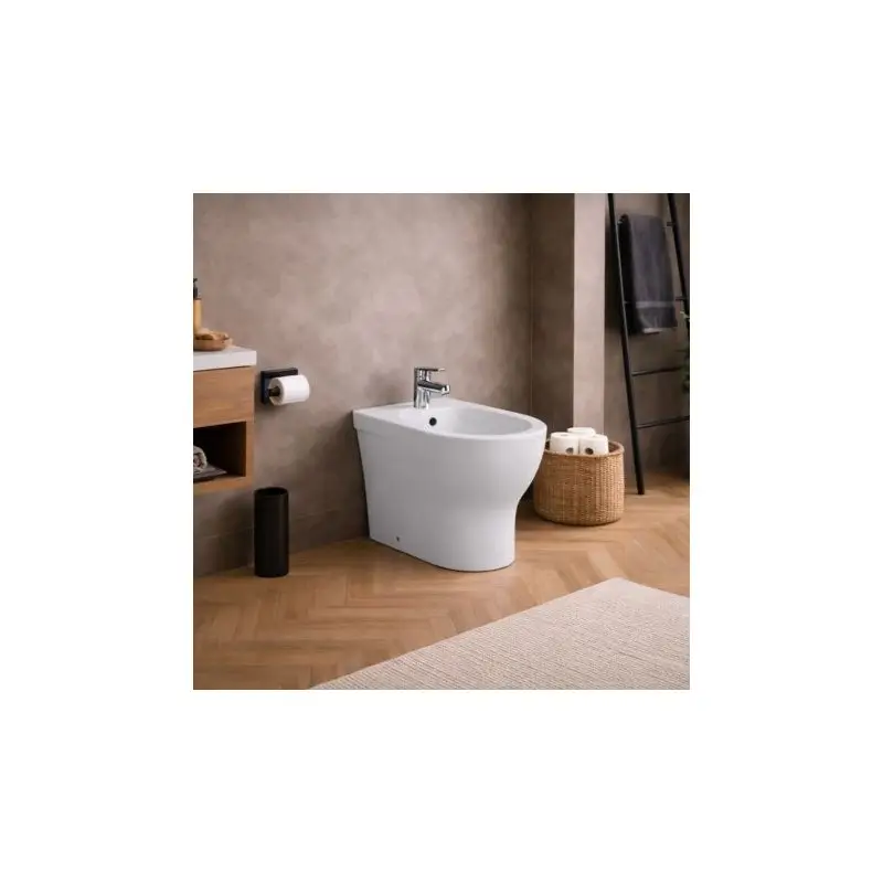 Azzurra Ceramica Bidet da Terra Monoforo Collezione Pratica Ceramica Bianca - Prezzo conveniente