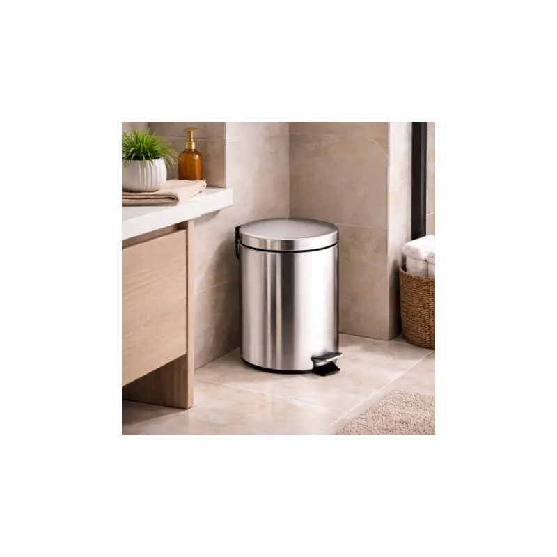 Gedy Cestino Portarifiuti in Acciaio Inox 5 Litri Linea Argenta | Consigliato