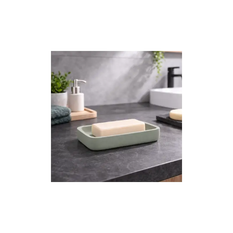 Promozione speciale - Gedy Porta Sapone in Resina Varde Salvia Matt Linea Ylenia