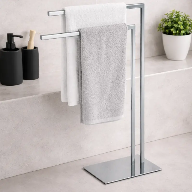Gedy Piantana Portasalviette in Acciaio Inox Cromato Linea Felix - Non perdere l'occasione
