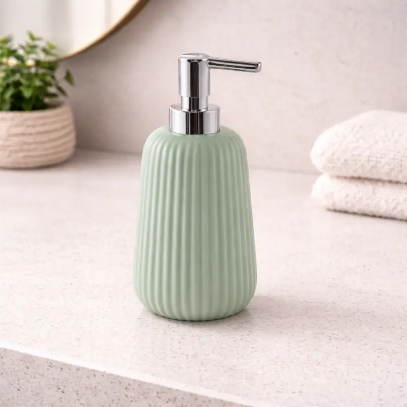 Premium - Gedy Dosasapone Verde Salvia in Ceramica Linea Marika