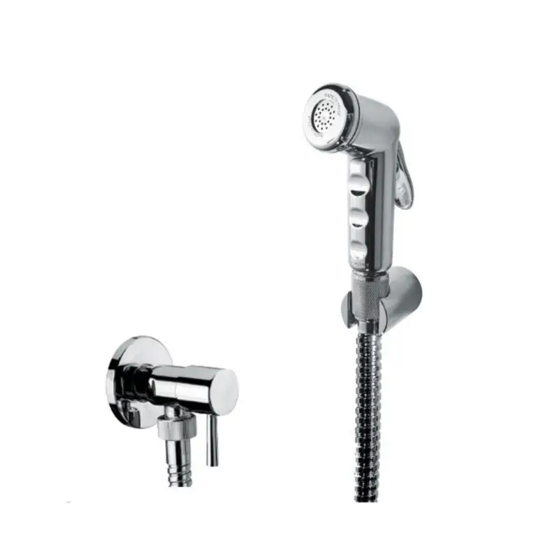 Nuovo in catalogo - Damast Kit Shut-off In Abs Cromato Antitorsione 120 cm in Acciaio Cromato e Supporto Atos Cromato e Rubinetto On/off