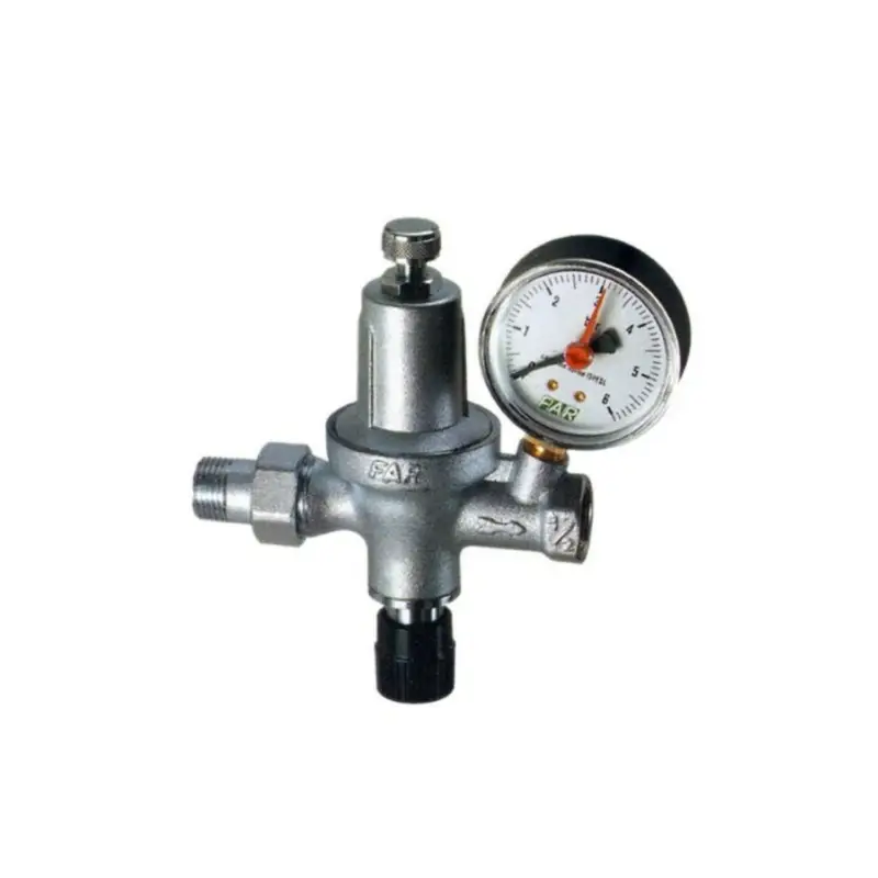 Sconto speciale | FAR Gruppo di Riempimento Automatico Cromato Ø1/2" Con Manometro con Valvola di Ritegno Art. 210612