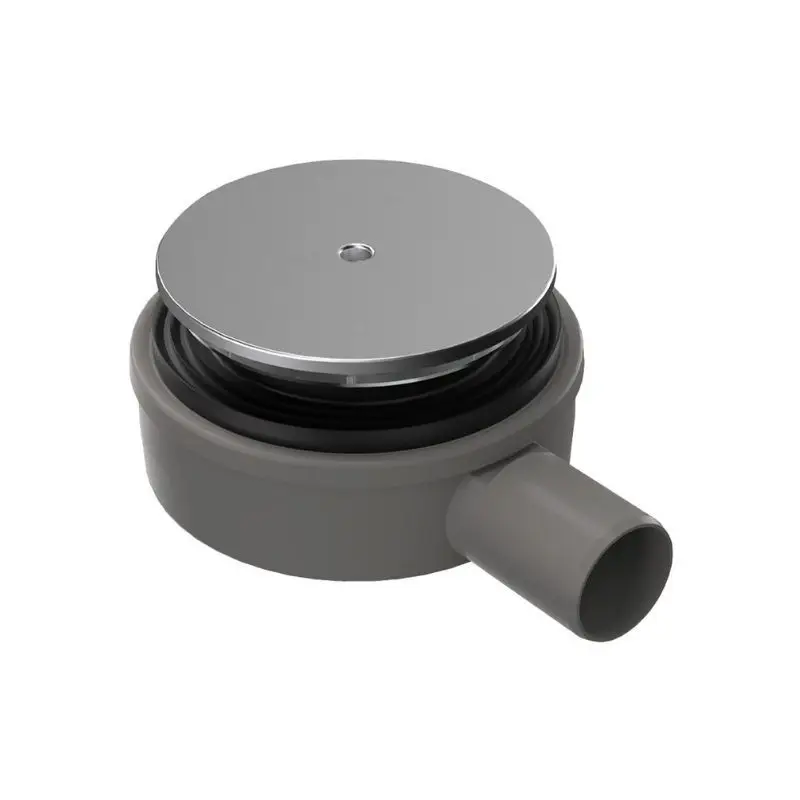 Bonomini Sifone Doccia Filo Pavimento Micro Lux Ribassato Foro 90mm Coperchio ABS 120mm Flangia Acciaio Inox | Nuovo prodotto