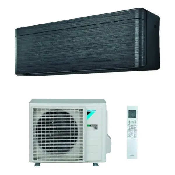 CLIMATIZZATORE DAIKIN STYLISH NEW REAL BLACKWOOD MONOSPLIT 7000 BTU R-32 FTXA20BT - Offerta imperdibile