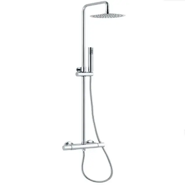 Qualità superiore | KIT COLONNA DOCCIA KELLER TAPS CON SOFFIONE INOX ROTONDO D.25 E DOCCETTA CON DEVIATORE