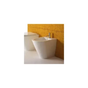 Bidet a pavimento Globo Serie Forty 3 monoforo con sistema di fissaggio filo parete Cod. FO010.BI | Buon prezzo