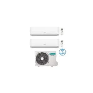 Bestseller | Climatizzatore Condizionatore Hisense New Comfort con Wifi R32 Dual Split Inverter 7000 + 9000 BTU con U.E. 2AMW42U4RGC Classe A++/A+