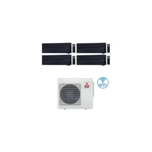 Climatizzatore Condizionatore Mitsubishi Kirigamine Style Wifi R32 Nero Quadri Split Inverter 9000 + 9000 + 9000 + 12000 BTU con U.E. MXZ-4F72VF NOVITÁ Classe A++/A+ - Ordinabile online