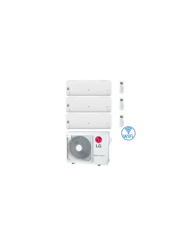 Affare | Climatizzatore Condizionatore LG Libero Smart R32 Wifi Trial Split Dual Inverter 9000 + 9000 + 9000 BTU con U.E. MU3R19 NOVITÁ Classe A+++/A++