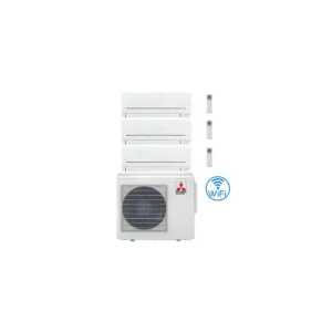 Approfitta dell'offerta - Climatizzatore Condizionatore Mitsubishi MSZ-AP Wifi R32 Trial Split Inverter 9000 + 9000 + 15000 BTU con U.E. MXZ-3F54VF Classe A+++/A++