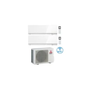 Approfitta dell'offerta | Climatizzatore Condizionatore Mitsubishi Kirigamine Zen Wifi Bianco Dual Split Inverter 7000 + 18000 BTU con U.E. MXZ-2F53VF classe A+++ /A++ NOVITÁ