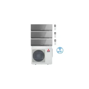 Buon prezzo - Climatizzatore Condizionatore Mitsubishi Kirigamine Zen Wifi Argento Trial Split Inverter 9000 + 12000 + 12000 BTU con U.E. MXZ-3F68VF classe A++ /A+ NOVITÁ