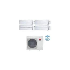 Climatizzatore Condizionatore Mitsubishi Kirigamine Style Wifi R32 Bianco Perla Quadri Split Inverter 9000 + 9000 + 9000 + 9000 BTU con U.E. MXZ-4F80VF NOVITÁ Classe A++/A+ | Scelta dei clienti
