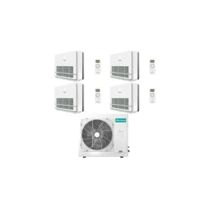 Climatizzatore Condizionatore Hisense Console R32 Quadri Split Inverter 9000 + 9000 + 9000 + 12000 BTU con U.E. 4AMW105U4RAA NOVITÁ Classe A++/A+ | Scorte limitate