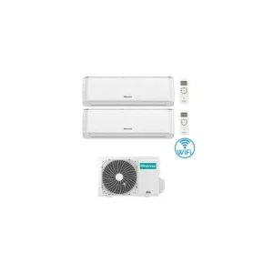 Climatizzatore Condizionatore Hisense Energy Pro Wifi Dual Split Inverter 9000 + 9000 BTU con U.E. 2AMW35U4RGC Classe A++/A+ - Tra i più amati