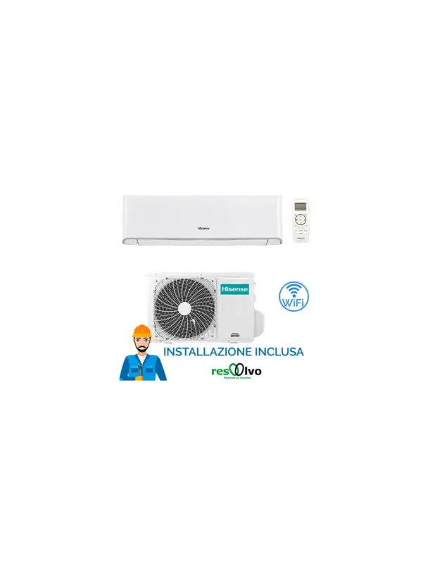 Buon prezzo - Climatizzatore Condizionatore Hisense Energy Wifi 9000 BTU TQ25XE0CG (TQ25XE00) INVERTER Classe A+++/A++ Inclusa installazione e disbrigo pratica FGAS (obbligatoria)
