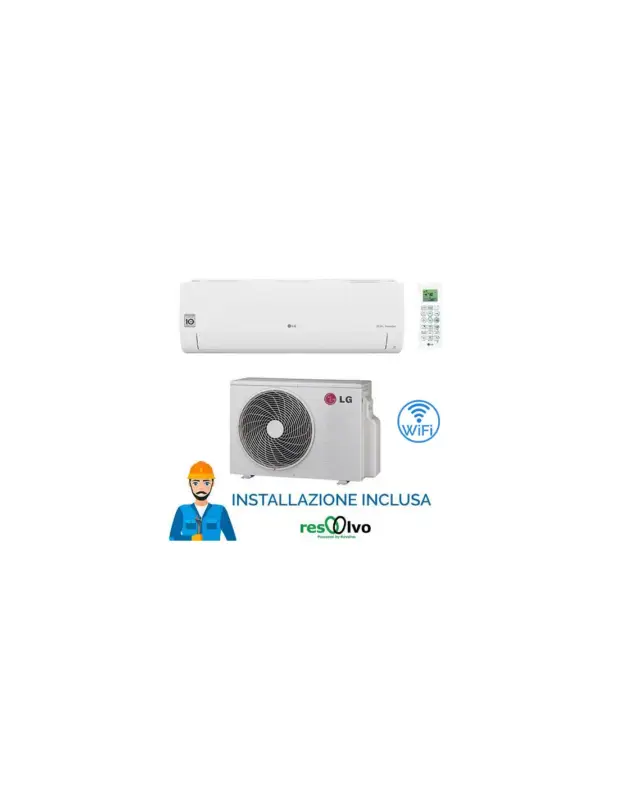 Climatizzatore Condizionatore LG Libero Smart R32 Wifi 18000 BTU S18ET nsk DUAL INVERTER NOVITÁ classe A++/A+ Inclusa installazione e disbrigo pratica FGAS (obbligatoria) - Consegna espressa