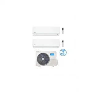 Acquista online | Climatizzatore Condizionatore Midea Evolution R32 WiFi Dual Split 9000 + 18000 BTU con U.E. M2OE-18HFN8-Q INVERTER Classe A++/A+