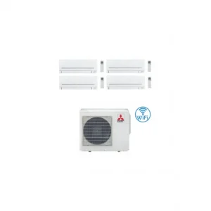 Appena aggiunto - Climatizzatore Condizionatore Mitsubishi MSZ-AP Wifi R32 Quadri Split Inverter 7000 + 7000 + 7000 + 9000 BTU con U.E. MXZ-4F72VF Classe A++/A+