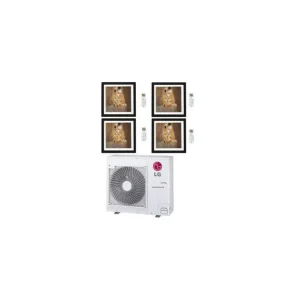 Climatizzatore Condizionatore LG Artcool Gallery R32 Quadri Split Inverter 9000 + 9000 + 9000 + 12000 BTU con U.E. MU5R30 NOVITÁ Classe A++/A+ | Top vendite