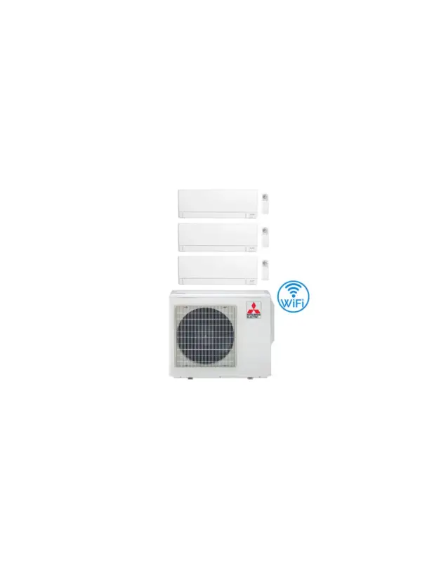 Climatizzatore Condizionatore Mitsubishi MSZ-AY Wifi R32 Trial Split Inverter 12000 + 12000 + 12000 BTU con U.E. MXZ-5F102VF Classe A++/A++ | Qualità professionale