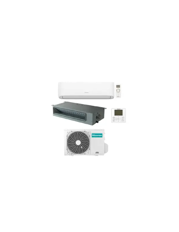 Appena arrivato | Climatizzatore Condizionatore Hisense Hi comfort più Canalizzato R32 Dual Split Inverter 7000 + 9000 con U.E. 2AMW42U4RGC NOVITÁ Classe A++/A+
