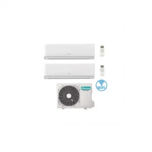 Acquista dal produttore | Climatizzatore Condizionatore Inverter Hisense Energy Ultra Ecosense Wifi R32 Dual Split 7000 + 7000 BTU con U.E. 2AMW35U4RGC Classe A++/A+