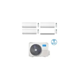 Bestseller | Climatizzatore Condizionatore Midea Xtreme WiFi + Breezeless E R32 Quadri Split 9000 + 9000 + 9000 + 12000 BTU con U.E. M4O-36FN8-Q INVERTER Classe A++/A+