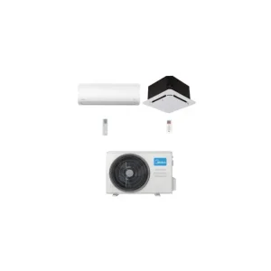 Climatizzatore Condizionatore Midea Cassetta 4 vie Compatta + Xtreme R32 Dual Split Inverter 9000 + 12000 BTU con U.E. M3OG-21HFN8-Q Classe A++/A+ | Risparmia di più