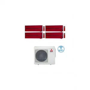 Affare - Climatizzatore Condizionatore Mitsubishi Kirigamine Style Wifi R32 Rosso Quadri Split Inverter 9000 + 9000 + 9000 + 12000 BTU con U.E. MXZ-4F72VF NOVITÁ Classe A++/A+