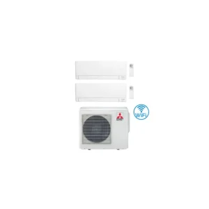 Ultima novità | Climatizzatore Condizionatore Mitsubishi MSZ-AY Wifi R32 Dual Split Inverter 12000 + 12000 BTU con U.E. MXZ-4F80VF Classe A++/A+
