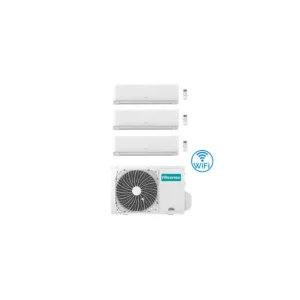 Appena aggiunto | Climatizzatore Condizionatore Inverter Hisense Energy Ultra Ecosense Wifi R32 Trial Split 9000 + 9000 + 9000 BTU con U.E. 4AMW81U4RJC Classe A++/A+
