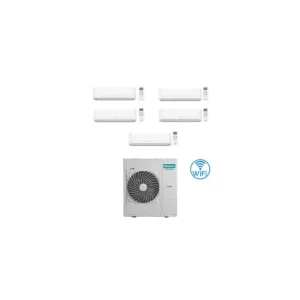 Solo per poco tempo - Climatizzatore Condizionatore Hisense Hi Comfort Wifi R32 Penta Split Inverter 9000 + 9000 + 9000 + 9000 + 9000 BTU con U.E 5AMW105U4RQC