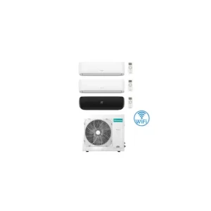 Climatizzatore Condizionatore Hisense Hi Comfort + Apple Pie PRO Wifi R32 Trial Split Inverter 9000 + 9000 + 12000 BTU con U.E. 3AMW72U4RJC Classe A++/A+ - Ora disponibile