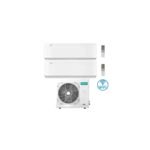 Ultima occasione | Climatizzatore Condizionatore Hisense Energy Pro X con Wifi R32 Dual Split Inverter 12000 + 18000 BTU con U.E. 3AMW72U4RJC Classe A++/A+