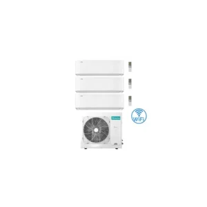 Climatizzatore Condizionatore Hisense Energy Pro X Wifi R32 Trial Split Inverter 9000 + 9000 + 18000 BTU con U.E. 3AMW72U4RJC Classe A++/A+ - Liquidazione