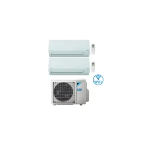 Climatizzatore Condizionatore Daikin SIESTA Wi-Fi Dual Split 12000 + 12000 BTU con U.E. 2AMXF50A Classe A++/A+ | Promozione