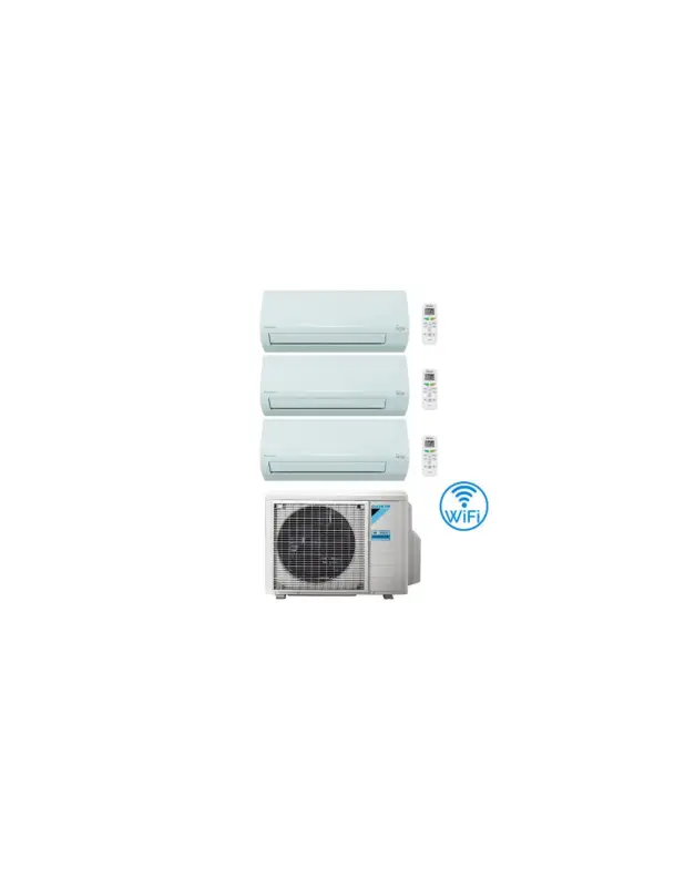 Climatizzatore Condizionatore Daikin SIESTA Wi-Fi Trial Split 9000 + 9000 + 9000 BTU con U.E. 3AMXF52A Classe A++/A+ - Nuovo prodotto