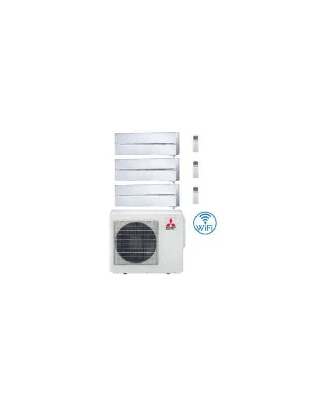 Ultimi giorni | Climatizzatore Condizionatore Mitsubishi Kirigamine Style Wifi R32 Bianco Perla Trial Split Inverter 9000 + 12000 + 18000 BTU con U.E. MXZ-4F80VF NOVITÁ Classe A++/A+