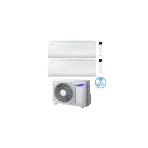 Acquista subito | Climatizzatore Condizionatore Samsung CEBU S2 R32 Wifi Dual Split Inverter 12000 + 18000 BTU con U.E. AJ068TXJ3KG/EU NOVITÁ Classe A++/A+