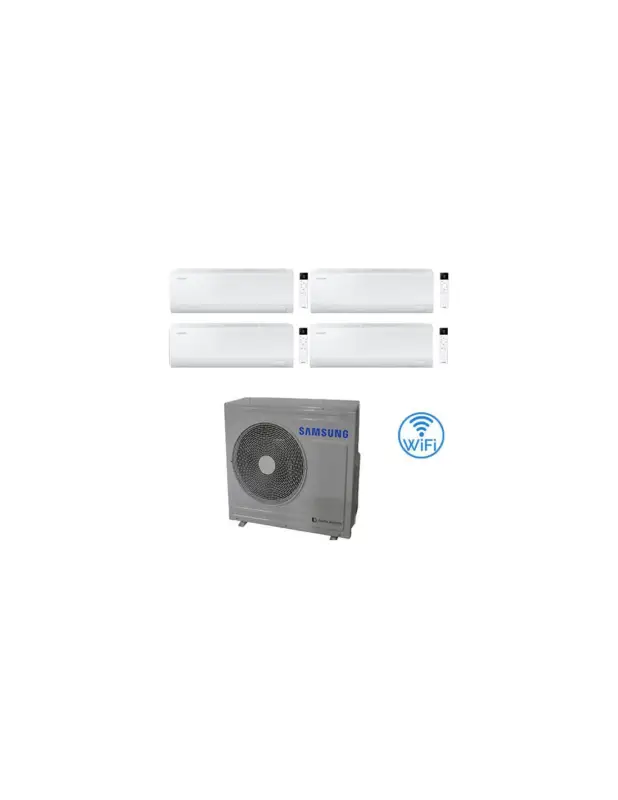 Scorte in esaurimento | Climatizzatore Condizionatore Samsung CEBU S2 R32 Wifi Quadri Split Inverter 9000 + 9000 + 12000 + 12000 BTU con U.E. AJ100TXJ5KG/EU NOVITÁ Classe A++/A+